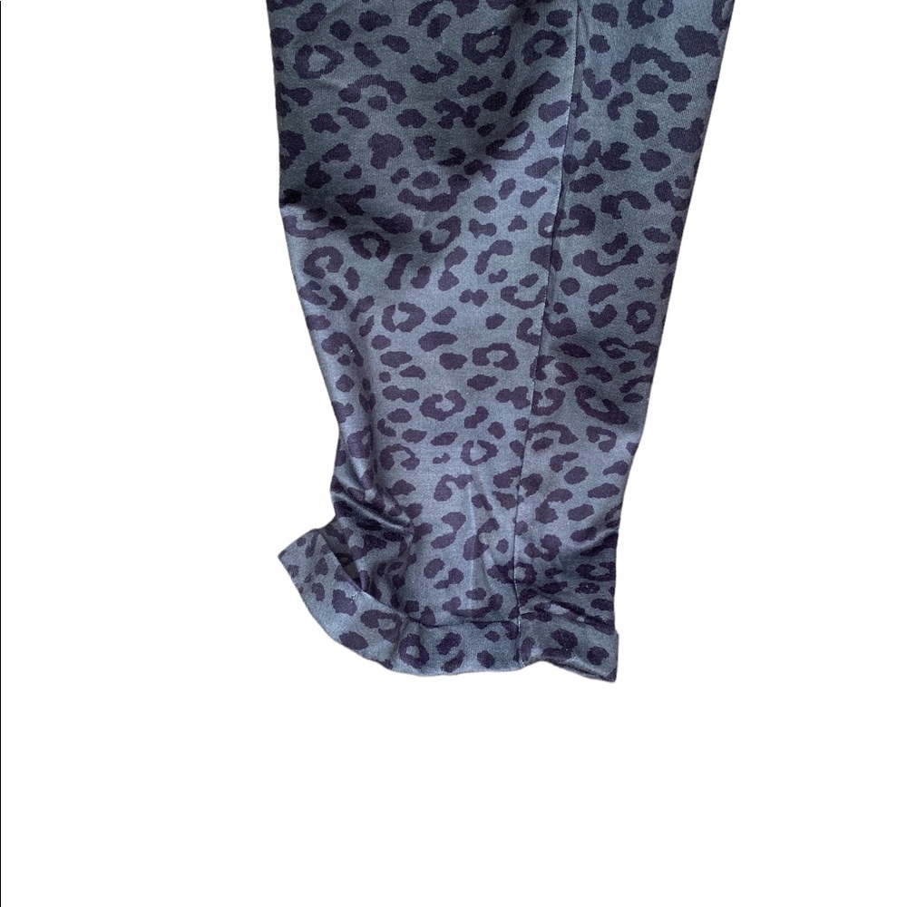 Kori Army Green Leopard Overalls/Romper sz. M - Picture 5 of 9